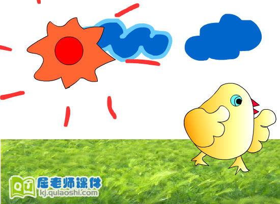 小班语言故事《小鸡找妈妈》FLASH动画课件