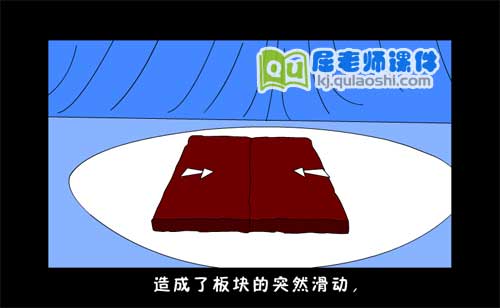 幼儿园大班科学《恐怖的地震》FLASH动画课件2