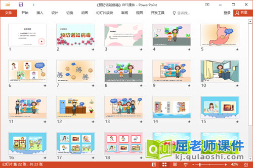 幼儿园主题课件《预防诺如病毒》教案学具PPT课件2