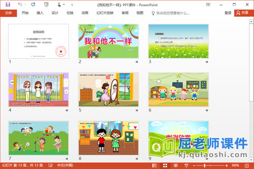 大班社会课件《我和他不一样》PPT课件教案2