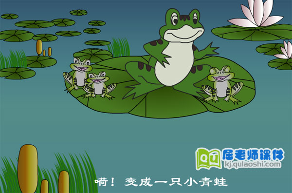 小班社会《小蝌蚪找妈妈》FLASH动画课件3