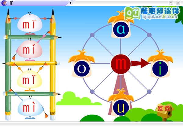幼儿园拼音《m》FLASH动画课件2