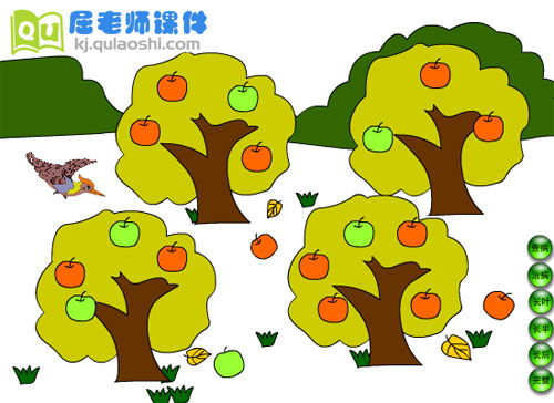 幼儿园大班音乐《啄木鸟》FLASH动画课件1