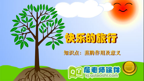 大班科学《小水滴旅行记》FLASH动画课件1