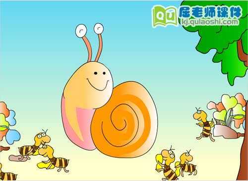 幼儿园中班语言《微笑》FLASH动画课件3