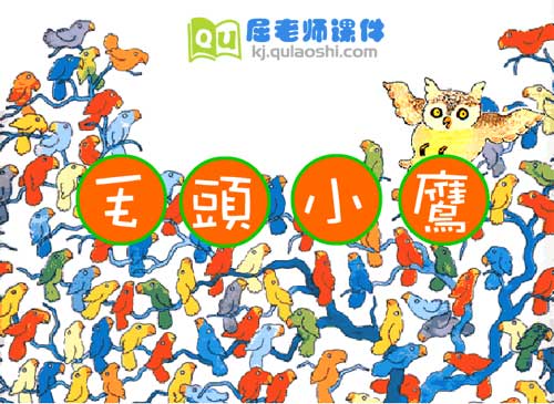 大班绘本故事《猫头小鹰》FLASH动画课件1