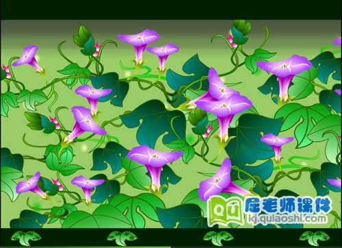 大班语言课件《牵牛花》FLASH动画课件1