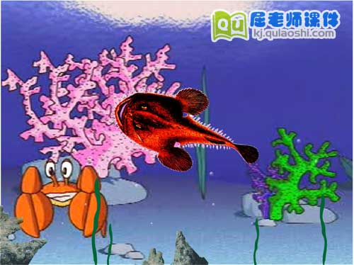 大班美术课件《美丽的海洋鱼》FLASH动画课件