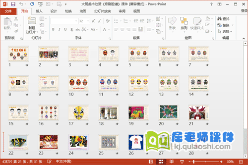 大班美术课件《京剧脸谱》PPT课件