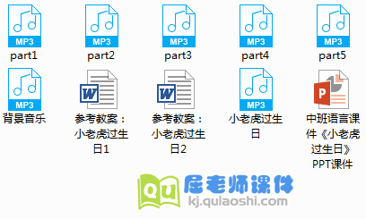 《小老虎过生日》PPT课件+教案+音乐+配音