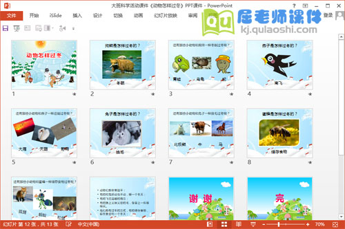 大班科学活动课件《动物怎样过冬》PPT课件2