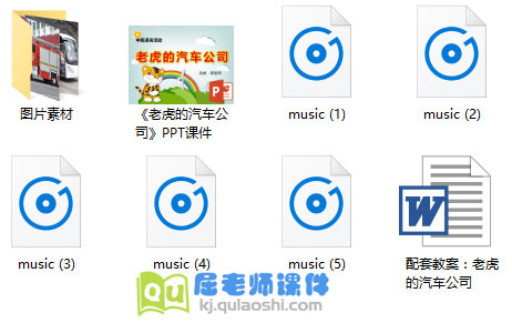 《老虎的汽车公司》PPT课件+教案+图片