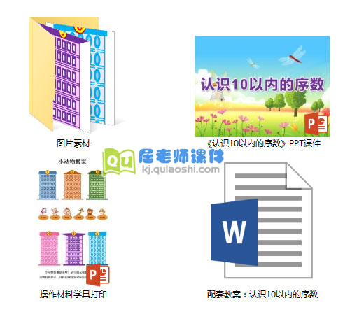 《认识10以内的序数》PPT课件教案学具