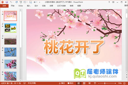 小班科学课件《桃花开了》PPT课件