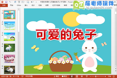 中班科学课件《可爱的兔子》PPT课件