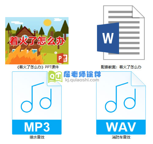 《着火了怎么办》PPT课件教案音效