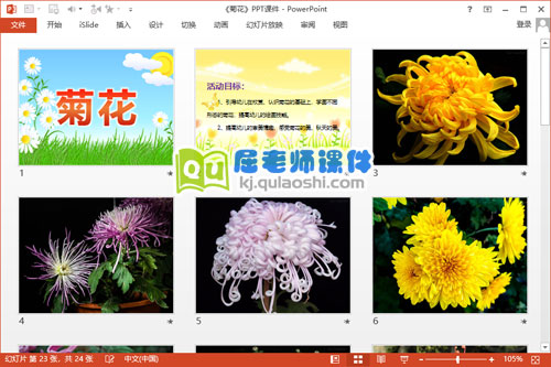 大班美术课件《菊花》PPT课件教案2