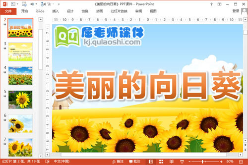 大班美术线描画课件《美丽的向日葵》PPT课件教案