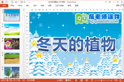 中班科学课件《冬天的植物》PPT课件教案