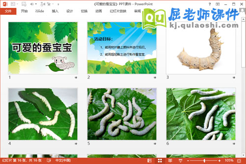 小班美术课件《可爱的蚕宝宝》PPT课件教案2