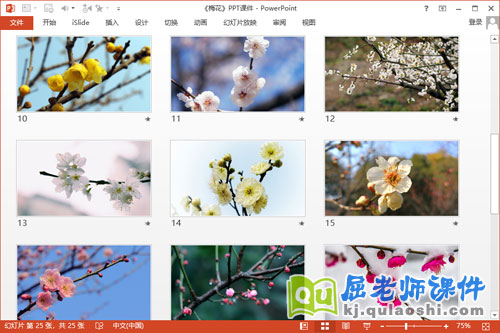 大班语言古诗课件《梅花》PPT课件教案音乐3