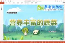 大班科学课件《营养丰富的蔬菜》教案学具PPT课件