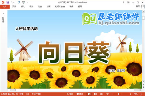 大班科学课件《向日葵》教案图片