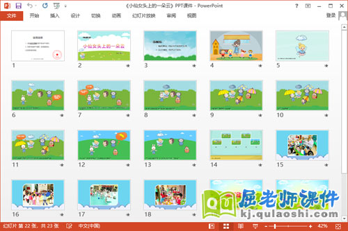 中班语言课件《小仙女头上的一朵云》教案PPT课件2