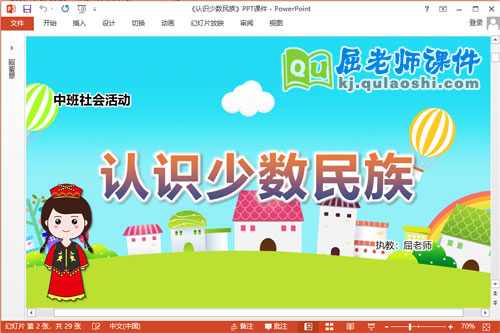 中班社会课件《认识少数民族》教案音乐PPT课件2