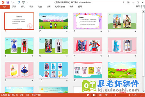 中班美术课件《漂亮的民族服饰》教案学具PPT课件2