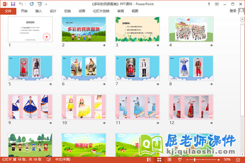 中班社会课件《多彩的民族服装》教案学具音乐PPT课件2