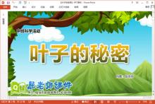 中班科学课件《叶子的秘密》教案记录表PPT课件下载