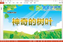 大班美术拓印画课件《神奇的树叶》教案PPT课件下载