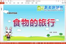 大班科学课件《食物的旅行》教案学具PPT课件下载