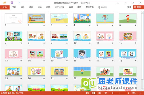 小班健康课件《我的身体怕受伤》教案音乐PPT课件2