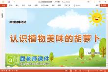 中班健康课件《认识植物美味的胡萝卜》PPT课件教案下载