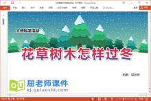 大班科学课件《花草树木怎样过冬》PPT课件教案下载