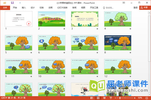 大班语言故事课件《小苹果树请医生》教案图片2