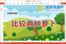 小班科学课件《比较两种萝卜》教案图片PPT课件下载