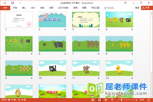 小班数学课件《比较异同》教案音效图片PPT课件2