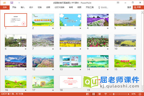 小班社会课件《祖国的春天真美丽》教案音乐PPT课件2