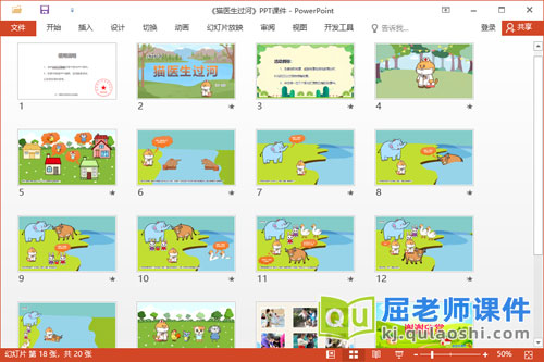 大班语言故事课件《猫医生过河》教案教具PPT课件2