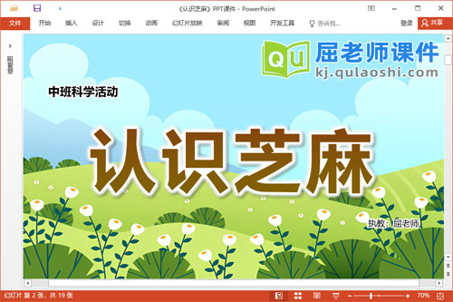 中班科学课件《认识芝麻》教案PPT课件