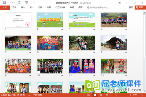 中班美术课件《傈僳族服装秀》PPT课件教案2