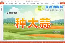 小班科学课件《种大蒜》PPT课件教案视频下载