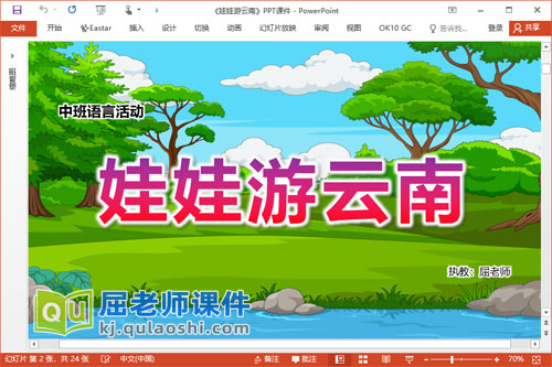 中班语言课件《娃娃游云南》PPT课件教案视频图片