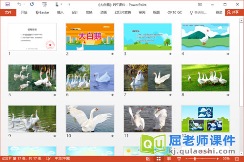 大班美术水粉画课件《大白鹅》PPT课件2