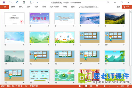 大班音乐课件《雪花和雨滴》PPT课件教案2