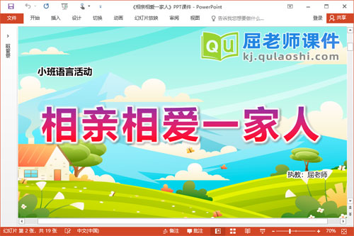 小班语言课件《相亲相爱一家人》PPT课件