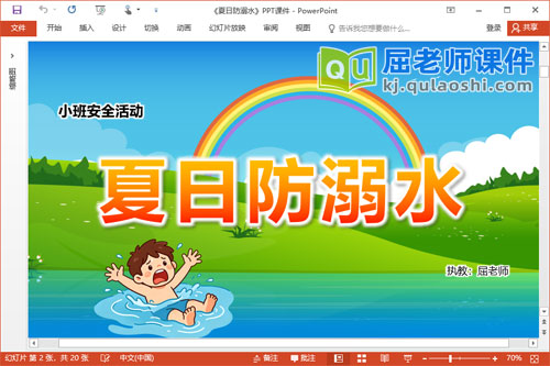 小班安全课件《夏日防溺水》PPT课件